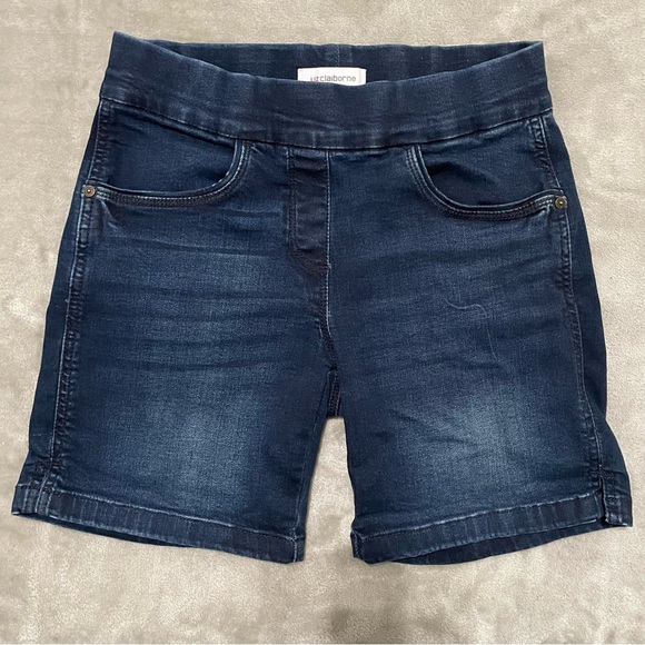 Liz Claiborne Pants - Liz Claiborne Jean Shorts with Elastic Waistband Size 4